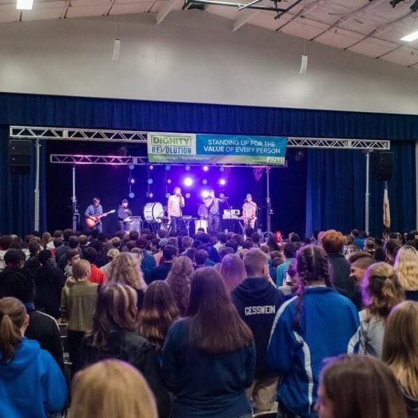 Dignity Revolution school assemblies are happening all over the country over 200,000 have taken the pledge.